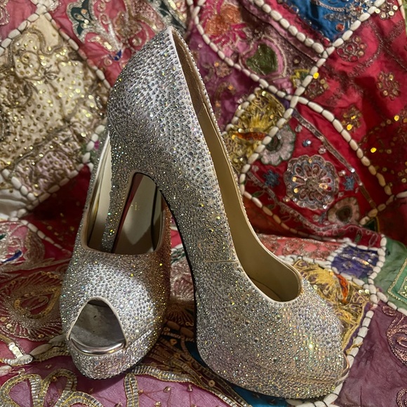 Christian Louboutin Very Riche 120 Peep-Toe Red Sole - Picture 3 of 7